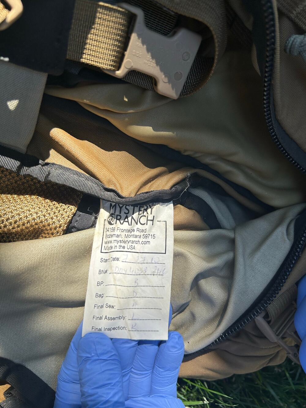 Pristine Mystery Ranch Bozeman MT Tactical Pack System - 91st SFG TRF Issue